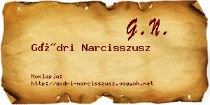 Gödri Narcisszusz névjegykártya